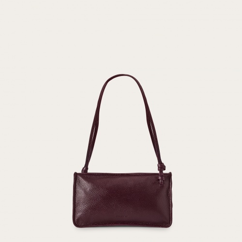 Suzanne Bag M, grained burgundy